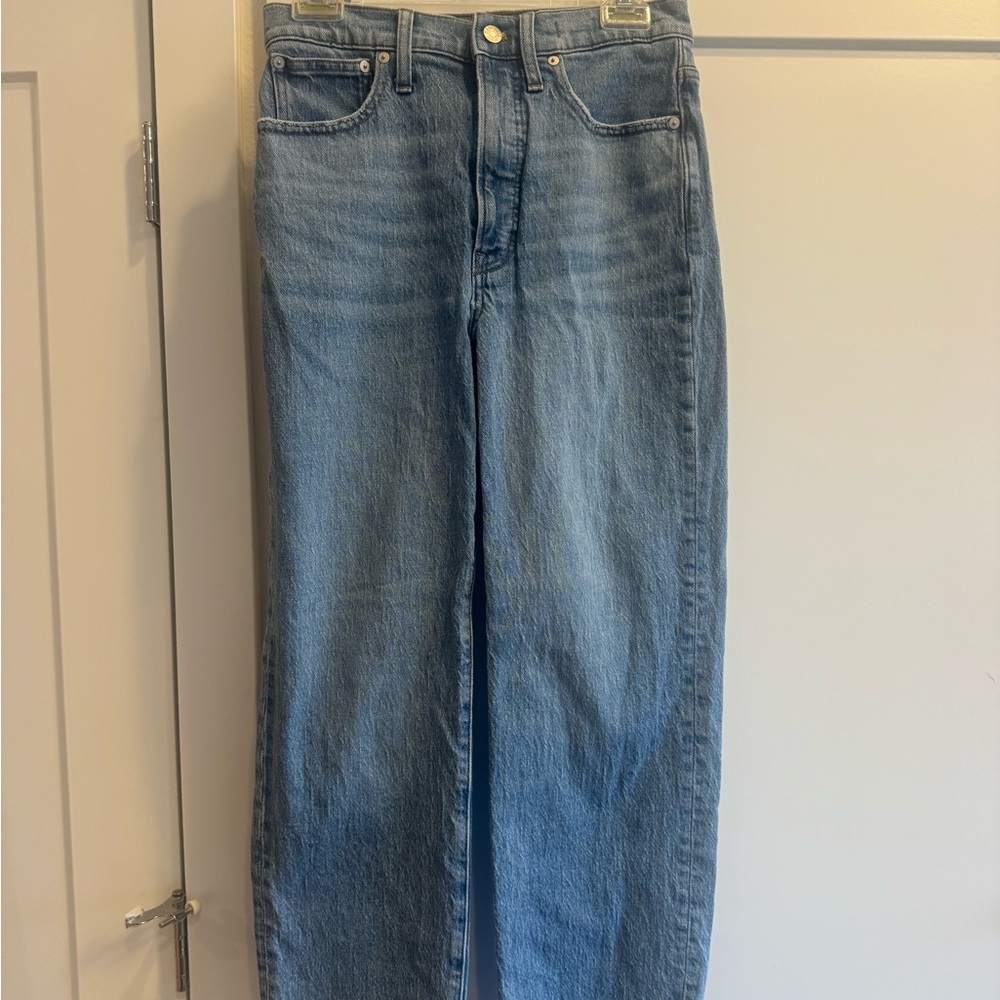 Madewell Women's Straight Leg Jeans - Light Blue